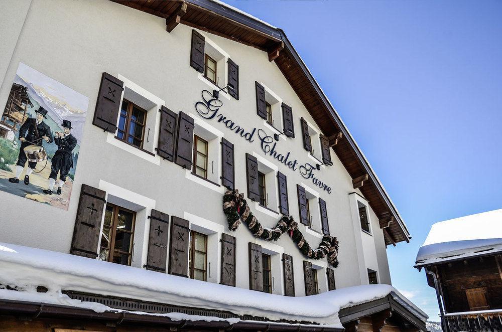 Hotel Le Grand Chalet Favre Saint-Luc Exteriör bild