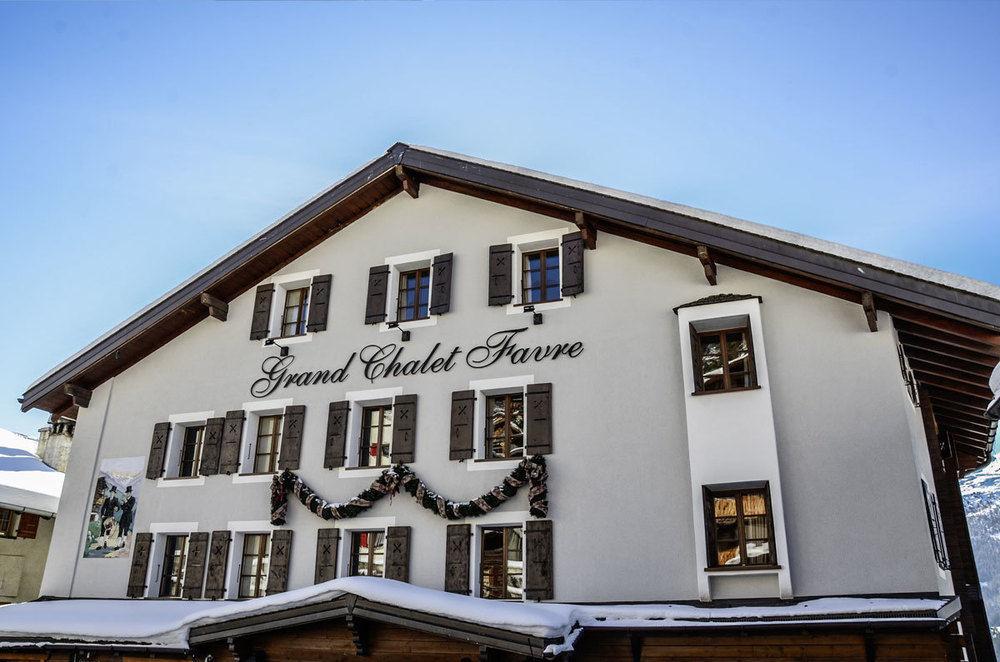Hotel Le Grand Chalet Favre Saint-Luc Exteriör bild
